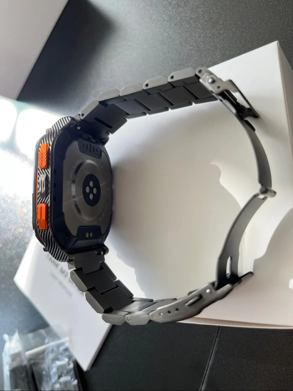 KOSPET TANK M3 Ultra Smartwatch Stainless Steel Body Black, USED.